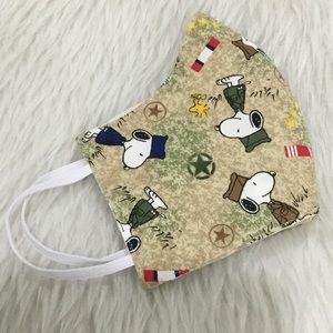 4 for $20 Adult face mask handmade snoopy military